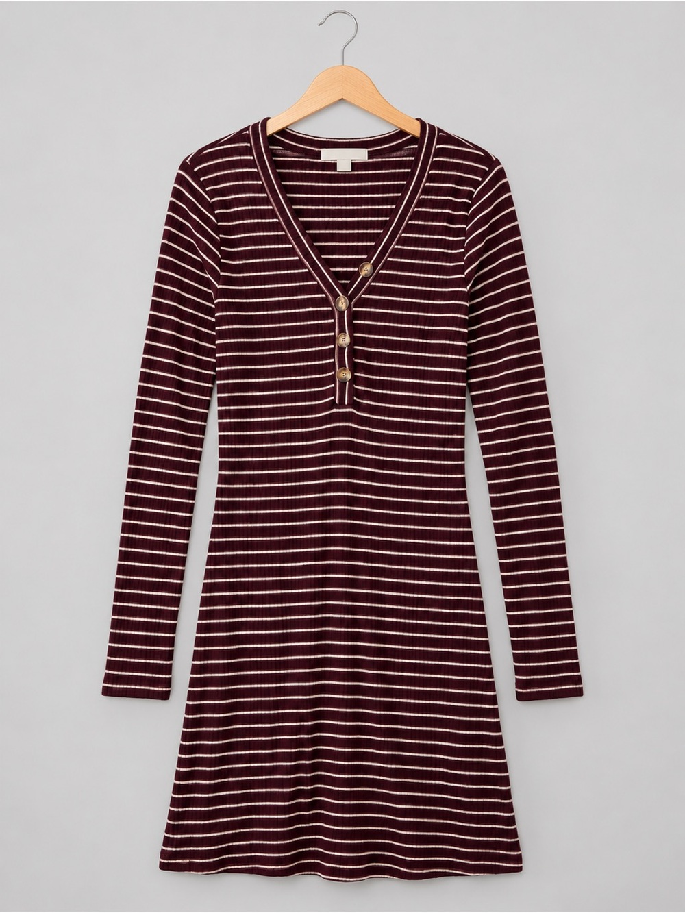 🦅 American Eagle Outfitters Brown and White Striped Dress